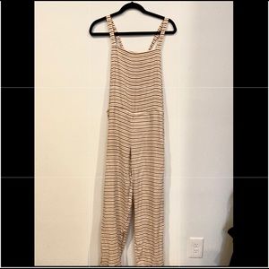 Acacia Swimwear Silk Striped Overalls